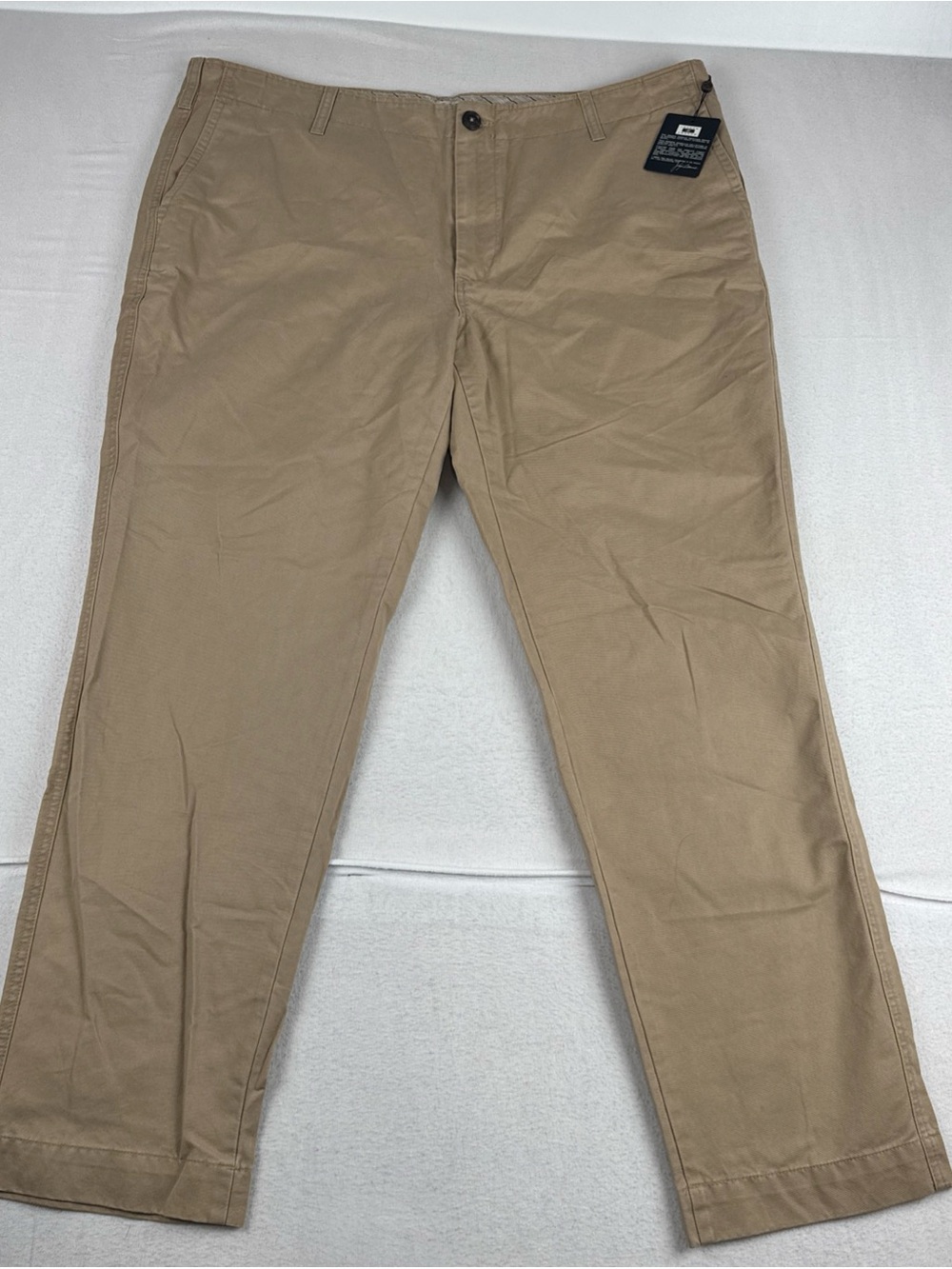 New! Joseph Abboud Ess Chino Mens Light Brown Pants 42*32 Cotton Casual Travel